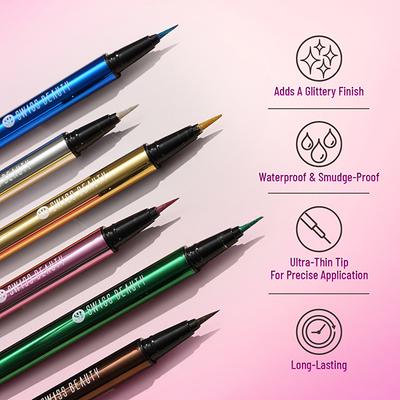 Swiss Beauty Eye Sparkle Sketch Liner - Charming Gold 0.6 gm - Eyeliners