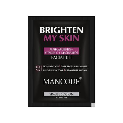 Mancode Skin Brightening Facial Kit 58 gm - Masks & Peels