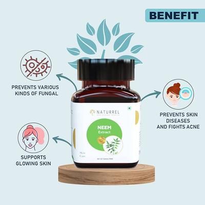Naturrel Neem Extract Skin Care Tablet 50's + Free 10's - Pure Herbs