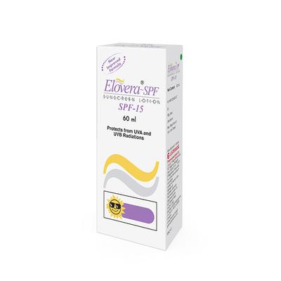 Elovera SPF 15 Sunscreen Lotion 60 ml - Body Sunscreen