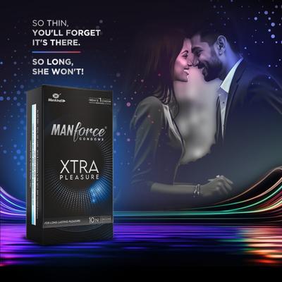 Manforce Xtra Pleasure Condoms 3's - Plain/Flavoured Condoms