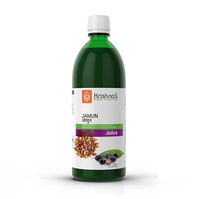 Krishna's Herbal & Ayurveda Jamun (Black Plum) Juice 500 ml - Ayurvedic Juices
