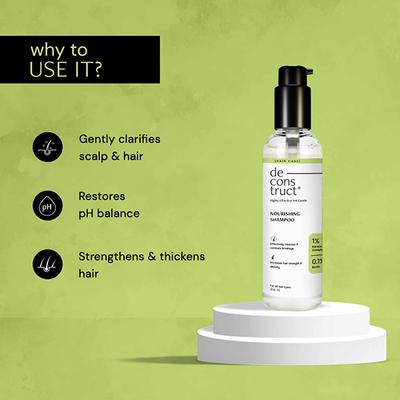Deconstruct Nourishing Shampoo 1 Percent Keratin Complex + 0.1 Percent Biotin 200 ml - Shampoos