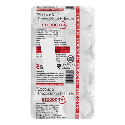 ETODOC TH 4 Tablet 10's - Arthritis-Non