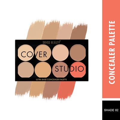 Swiss Beauty Cover Studio Ultra Base Concealer Palette - (Shade-2) 19 gm - Concealer