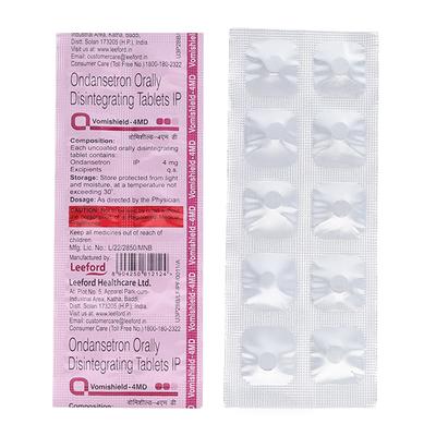 VOMISHIELD MD 4 Tablet 10's - Vomitting/Emesis-Ant