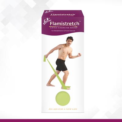 Flamingo Flamistretch Exercise Band - Green Colour (OC-2209) - Supports And Braces
