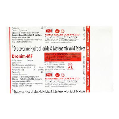 DRONIM MF Tablet 10's - Muscle Spasm-Ant