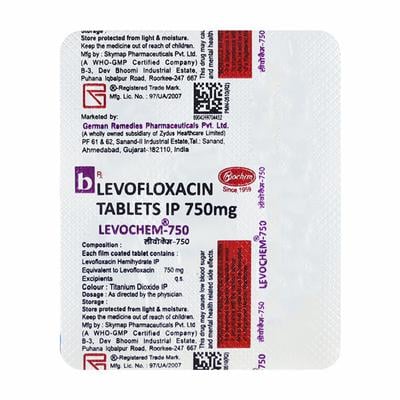 LEVOCHEM 750 Tablet 5's - Bacterial Infections-Qui