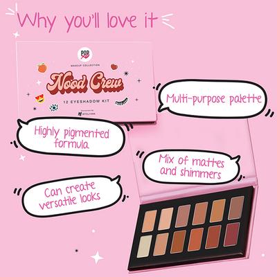 MyGlamm Popxo 12 Eyeshadow Kit Nood Crew 8.4gm - Eyeshadow, Bases & Primers