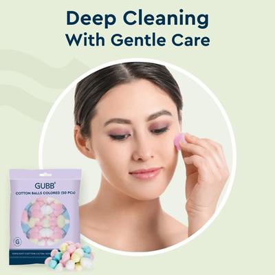 Gubb Cotton Balls Colored (50 Pcs.) 1's - Cotton Balls