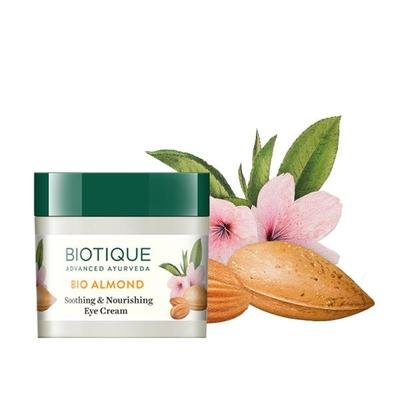 Biotique Bio Almond Soothing & Nourishing Eye Cream 15 gm - Under Eye Creams & Serums