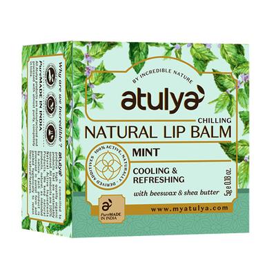 Atulya Mint Natural Lip Balm 5 gm - Lip Balms