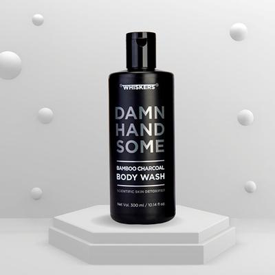 Whiskers Bamboo Charcoal Body Wash 300 ml - Shower Gels & Body Wash
