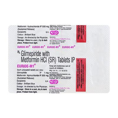 EURIDE M 1 Tablet 10's - Diabetes-Ant