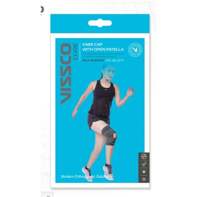 Vissco Core Knee Cap with Open Patella Mild Support (0714) (M) 1's - Knee/Leg Supports