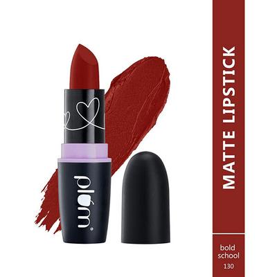 Plum Matterrific Lipstick Bold School - 130 (Maroon) 4.2 gm - Lipsticks