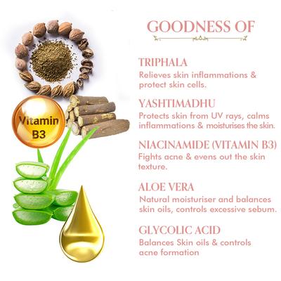 TAC The Ayurveda Co. Triphala & Yashtimadhu with 10% Niacinamide Face Toner 100 ml - Personal Care (Ayush)
