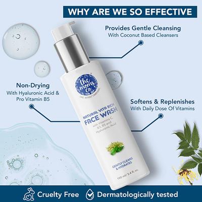 The Mom's Co. Natural Vita Rich Face Wash 100ml - Scrubs & Exfoliants