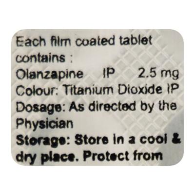 OLAPIN 2.5MG TABLET 10'S - Schizophrenia-Aps