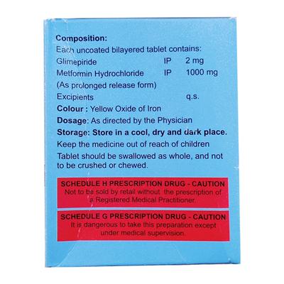 ENDOGLIM M 2 Tablet 15's - Diabetes-Ant