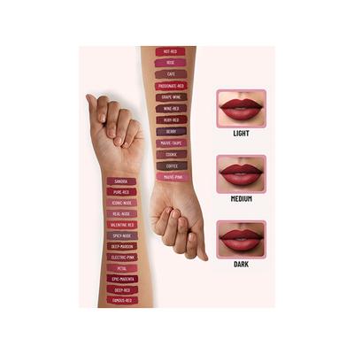 Swiss Beauty Ultra Smooth Matte Liquid Lipstick, Shade- Jam 6 ml - Liquid Lipsticks