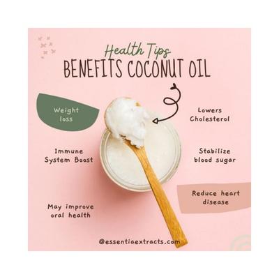 Essentia Extracts Cold-pressed Coconut Oil 1000 ml - Massage Oils