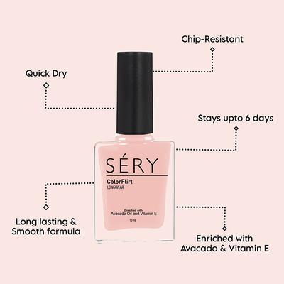 SERY Colorflirt Nail Paint -Summer love- 10 gm - Nail Polish