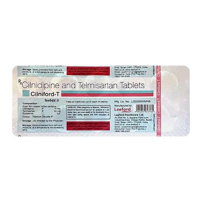 CILNIFORD T Tablet 10's - Hypertension-Ana