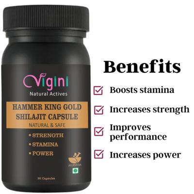 Vigini Hammer King Gold Shilajit Capsule 30's - Sexual Healthcare