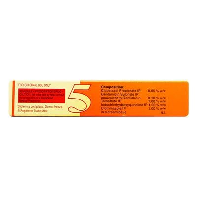 Dermi 5 Cream 15gm - Skin Infections-Toc