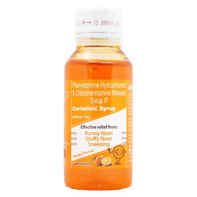 CORIMINIC ORANGE FLAVOUR Syrup 60ml - Cough And Cold-Cou