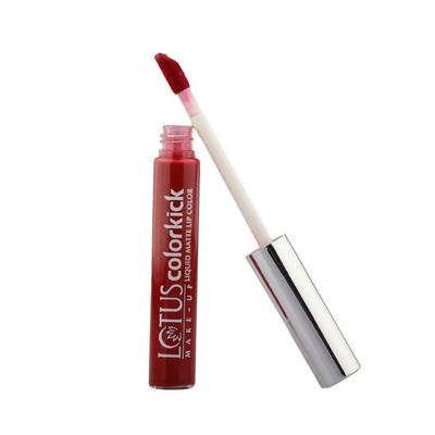 Lotus Make-up Colorkick Liquid Matte LipColor Red Rush CLM07 6 gm - Liquid Lipsticks