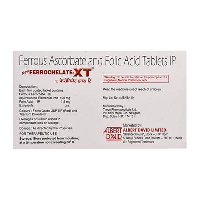 Ferrochelate XT New Tablet 10'S - Iron Supplement/Anaemia-Vma