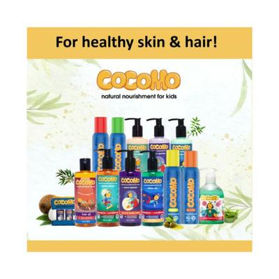 Cocomo Natural Gift/Combo/Travel Pack For Kids Shampoo+Body Wash+Sunscreen & Sulfate Free Minty Sea 150 ml - Baby Shampoo