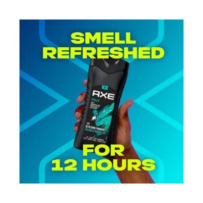 Axe Apollo 3 In 1 Body Face & Hair Wash for Men Long-Lasting Fragrance 400 ml - Shower Gels & Body Wash