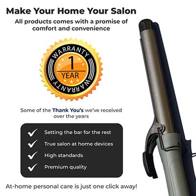 Winston Hair Curling Tong Women Professional Hair Curler Led Temperature Control (25mm) 1's - Multi-Stylers