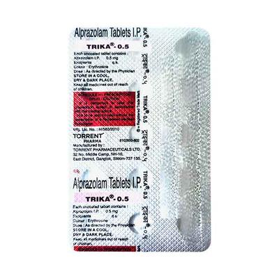 Trika 0.5mg Tablet 15'S - Anxiety-Anx