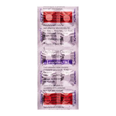 Tropan 5mg Tablet 10'S - Bladder And Prostate Disorders-Dru