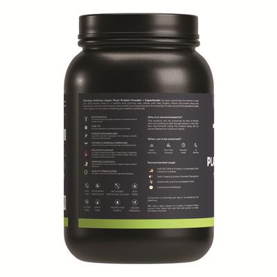Nutrabay Wellness Vegan Plant Protein + Superfoods - Rich Chocolate 1 kg - Whey Proteins