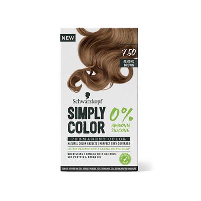 Schwarzkopf Simply Color Permanent Hair Colour 7.50 Almond Brown 142.5 ml - Crème