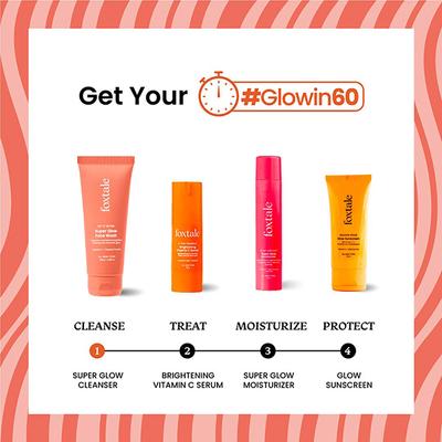 Foxtale Super Glow Face Wash, Reduces Tan, Boosts Glow 100 ml - Face Wash & Cleansers
