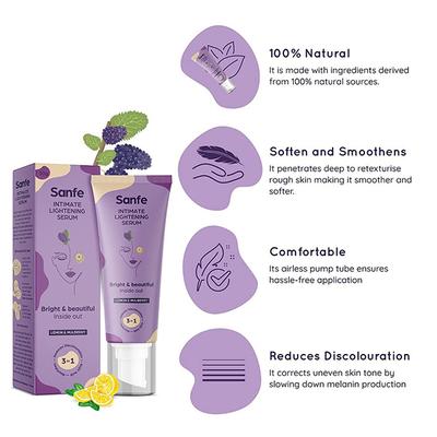 Sanfe Intimate Lightening Serum Lemon & Mulberry 50 gm - Face Serum