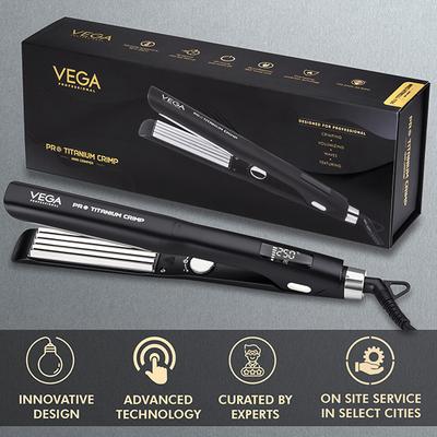 VEGA Professional Pro Titanium Crimp Hair Crimper, (VPPMS-02) 1's - Rollers & Curlers