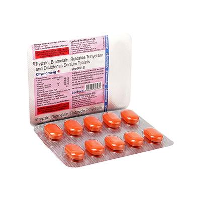 CHYMOMERG D Tablet 10's - Pain relief-Ant