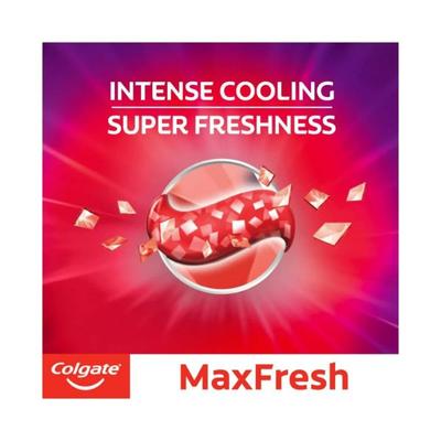 Colgate-Palmolive, Colgate MaxFresh Toothpaste, Red Gel Paste with Menthol for Super Fresh Breath (Spicy Fresh) pack of 3 150 gm - Toothpaste