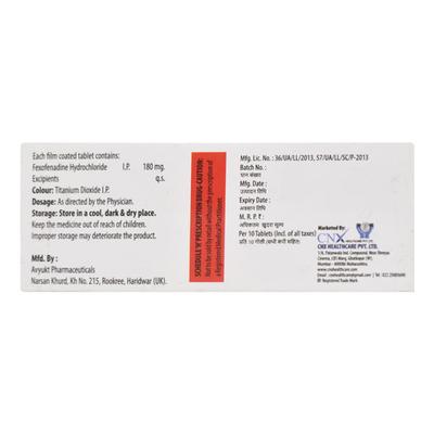 LURACISE 180 Tablet 10's - Allergies-Ant