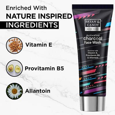 Bryan & Candy Charcoal Face Wash 100 ml - Face Washes