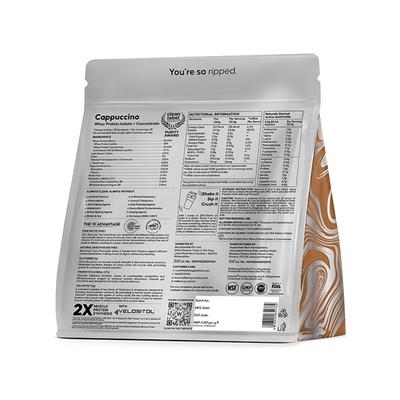 Wellbeing Nutrition 100% Native Whey Protein Isolate + Concentrate - Cappuccino 1 Kg - Nutritional Supplements