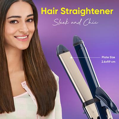 Vega 3 in 1 Mini Hair Styler Mini Hair Straightener, Mini Curler & Mini Hair Crimper, India's No.1 Hair Styler Appliance Brand, (VHSCC-06) 1's - Hair Dryers